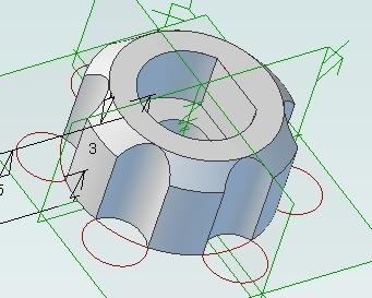 m3 thumbscrew alibre m3 robodino thumbscrew parts  3d print model - Mito3D