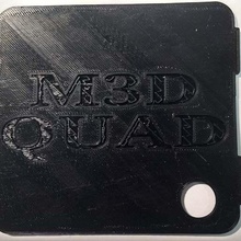 m3d quad tela poeira cobrir bainha ferramenta 3d impressão 3d print model - Mito3D