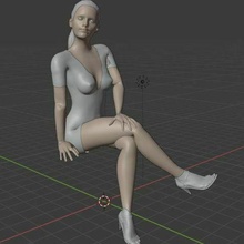 m40 kadın Sekreter oturmuş modelleme reçine mimari modelcilik Kadın KADIN özçekim poz şekil insanlar Sanat insan kız model diyorama adam erkekler konuşmak 3d print model - Mito3D