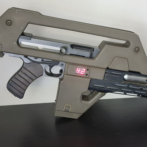m41a impulso fucile lv426 alieni oggetti scena scifi 3d stampabile in movimento parti Thompson m1a1 remington 870 Stampa rivista 2 3 3D print model - Mito3D