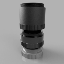 m42 macro tubo di prolunga - 10mm, 20mm, 36mm gadget l'adattatore estensione obiettivo il la fotocamera 3d print model - Mito3D