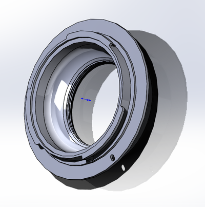 m42 to gfx gf mount adaptör fujifilm 3d print model - Mito3D