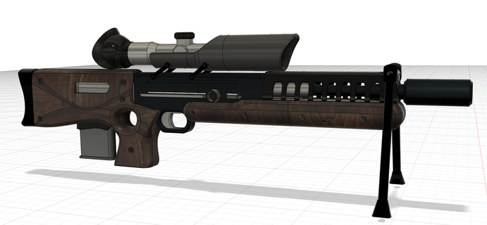 m42a aliens expanded universe sniper rifle Various m41a pulse uscm 3d print model - Mito3D