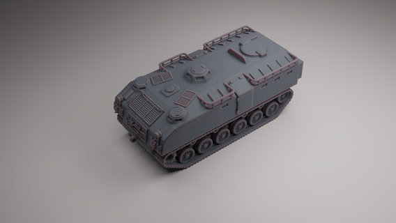 m44 apc tanque militar modelo escala avión juguete juego guerra miniatura vehículo 3d print model - Mito3D