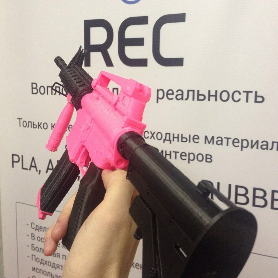 m4 carbine garagelab m4a1m rec3d weapon props 3D print model - Mito3D