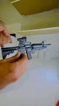m4 potro amp bomba lanzacohetes pistola 3dgun rifle 3D print model - Mito3D