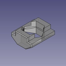 m4 guida v slot rotaia inserire attrezzo freecad 3d print model - Mito3D