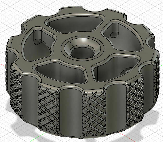 m4 moleté nylock lit nivellement bouton ender 3 3D print model - Mito3D