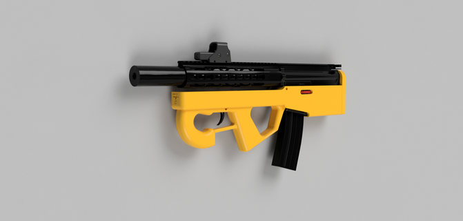 m4 pdr bullpup benen3d airsoft hpa 3d print model - Mito3D