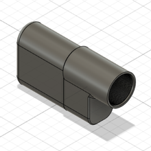 m4 pdw bateria caixa jogos airsoft amortecedor tubo 3d print model - Mito3D