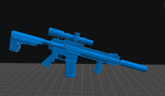 m4 rifle eotech agua 6x24 pts eps valores juego m4a1 fusil asalto carabina 3d print model - Mito3D