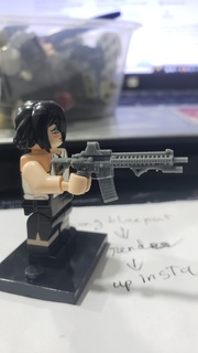 m4 sicario minifigure film 2 pistola tattico giocattolo esercito militare mk18 zona guerra 3d print model - Mito3D