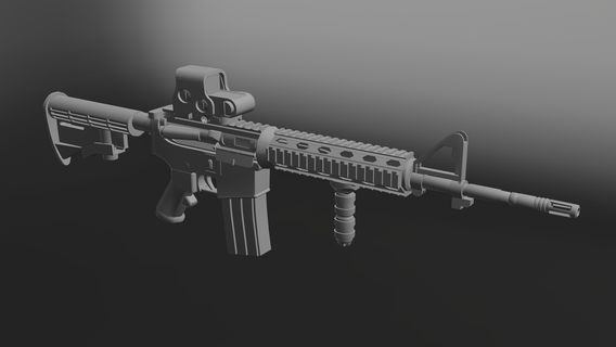 m4a1 3d print model - Mito3D