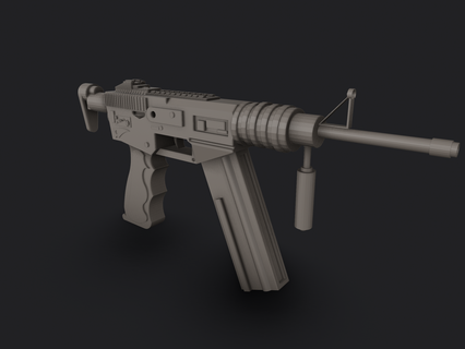 m4a1 carabina 556 mm m4 arma pistola metralleta 3d print model - Mito3D