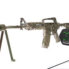 m4a1 multi-cam assault rifle plus texture game gun multicam more war video games 2020 new current 3d print model - Mito3D