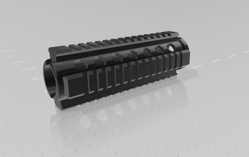 m4a1 ris garde main cm16 airsoft m4 ar pistolet picatini rail 3d print model - Mito3D