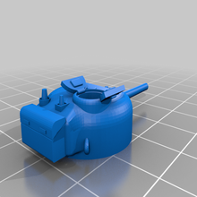 m4a1 sherman ii turret- hatch open game turret ww2 vehicles 3d print model - Mito3D