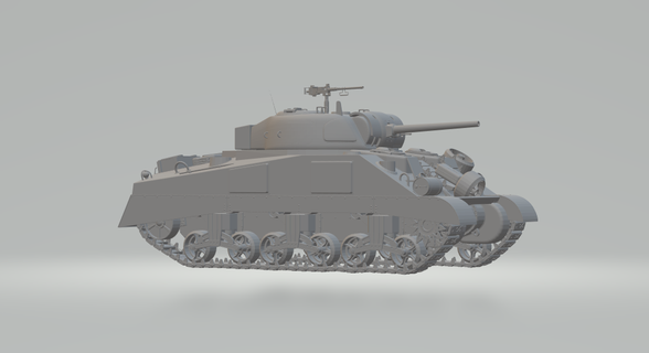 m4a2 sherman tank Various war diecast h0 ho model military rpg 3d print model - Mito3D