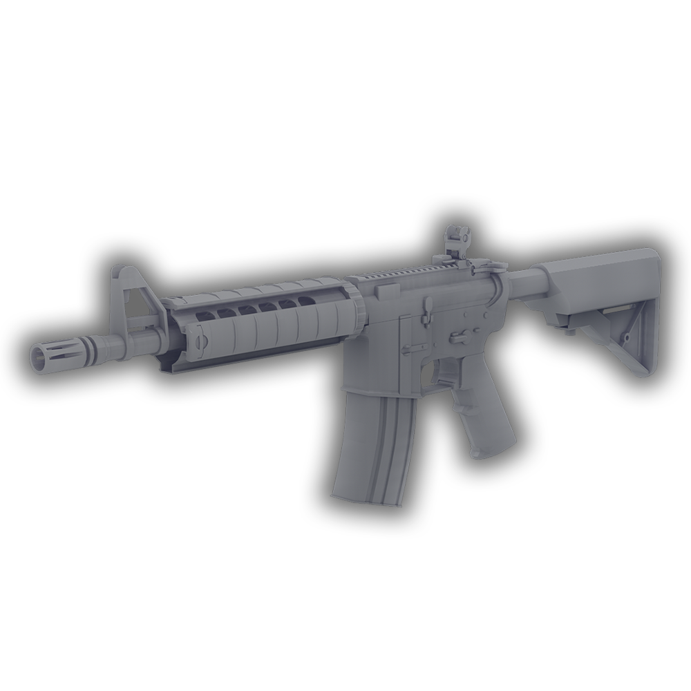 m4a4 assalto fucile pistole pistola csgo cs d 39 3D print model - Mito3D