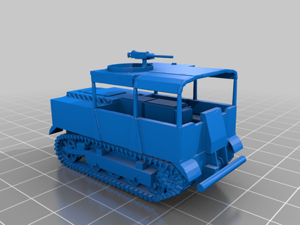 m5 high speed tractor gun motor carriage sgm usa 3d printing 3d print model - Mito3D