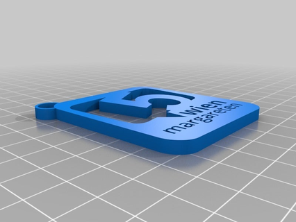 m5 margareten logo keychain keychains 3d print model - Mito3D