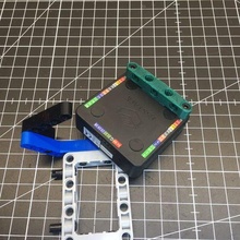 m5stack adaptateur Puissance brique travaux lego briques 3d print model - Mito3D