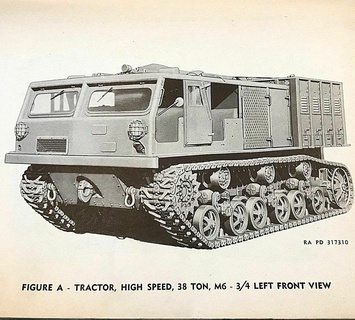 m6 alto velocidad tractor 38t americano artillería sgm 3d impresión 3d print model - Mito3D