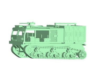 m6 high speed tractor tanque 3d print model - Mito3D