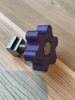 m6 knob button knurl handle 3d print model - Mito3D