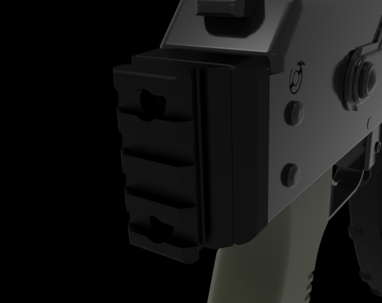 m70 picatinny crosse adaptateur yugo ak fusil carabine rail pic 3D print model - Mito3D