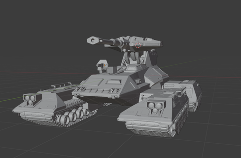 m808b scorpion tank halo Art m808 art toy 3d print model - Mito3D