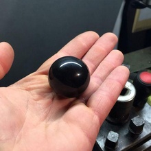 m8 m10 m12 33mm diamètre Plastique Balle bouton manipuler gadget noir pla abs machine tour fil métrique 3d print model - Mito3D