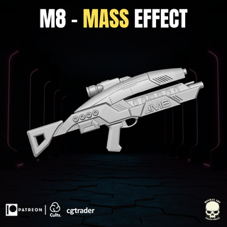m8 mass effect fan art 3d printable file action figures gi joe mezco marvel legends classified force 3d print model - Mito3D