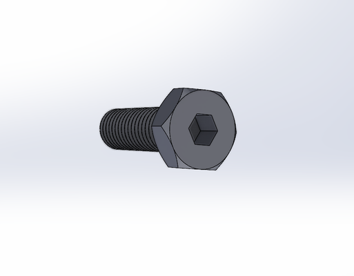 m8 x 1 25 25mm utensili tornillo metrica 8 vite 3d print model - Mito3D