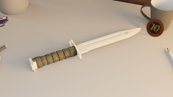 m9 bayoneta cuchillo cs 3d expediente csgo contraataque awp 3d print model - Mito3D