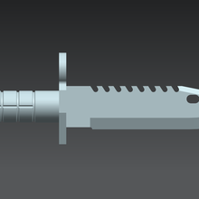 m9 bayonet knife game csgo 3d print model - Mito3D