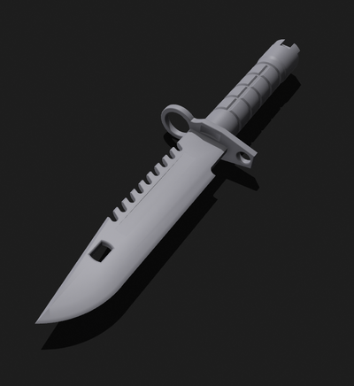 m9 baionetta propknife 1 taglia gioco coltello coltelli sughero formazione allenamento csgo contrattacco pubg m9bayonet karambit serramanico airsoft protezione tattico pratico modello sicurezza difesa personale 3d print model - Mito3D