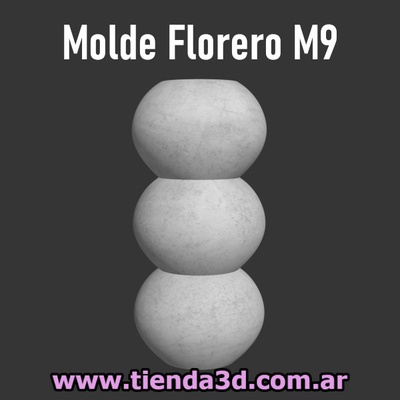 m9 vaso muffa casa muffe pentola pentole cemento gesso artigianato fioriera fiori calcestruzzo 3d print model - Mito3D