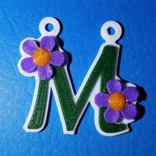 m çiçek kolye takı abbymath çocuklar moda hediye çok çift ekstruzyon renkli çiçekler 3d print model - Mito3D