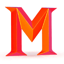 m logo art 3d print model - Mito3D