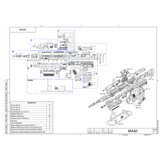 ma40 agression fusil Halo imprimable 3d modèle stl + goujat paquet commercial utilisation 3d print model - Mito3D