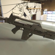 m41a pulse rifle game alien aliens gun marines prop sci-fi space props 3d print model - Mito3D