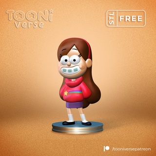 mabel pines gravity falls disney art toy tooniverse collectibles 3d print model - Mito3D