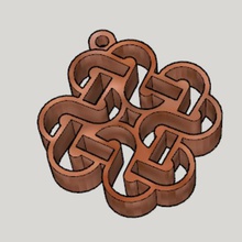 mabinogi celtica, emblema della catena chiave arte 3d print model - Mito3D