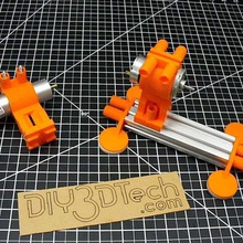 mabuchi 555 drill motor mounts 20x40 v-slot tool 37mm dc vslot mini machine tools 3d print model - Mito3D