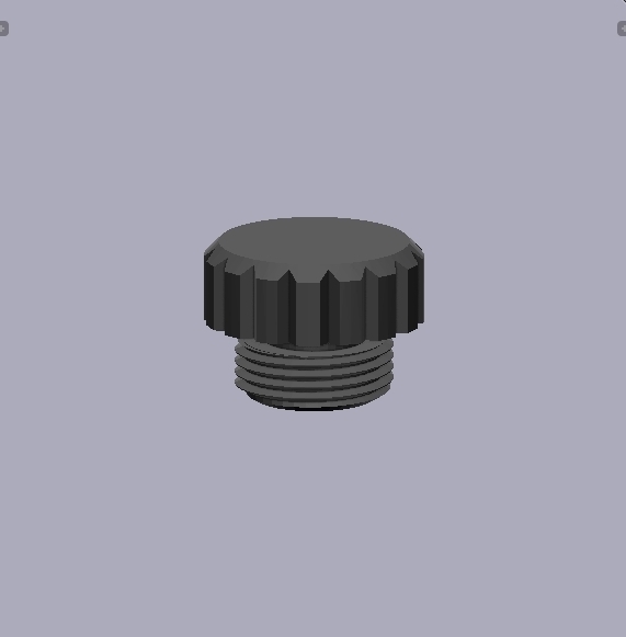 mac 11 toy gun - bolt-knob 3D print model - Mito3D