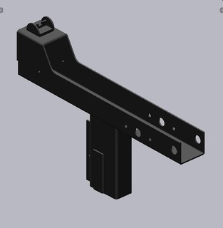 Mac 11 brinquedo arma fogo lower receiver 3d print model - Mito3D