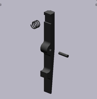 mac 11 toy gun - mag-release-set 3d print model - Mito3D