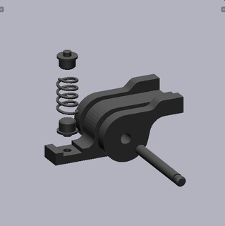 Mac 11 giocattolo pistola sear set 3d print model - Mito3D