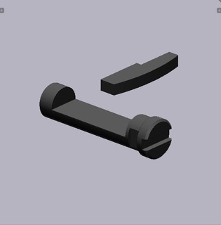 mac 11 toy gun - selector-and-switch 3d print model - Mito3D